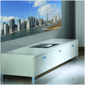 Sim2 xTV Display System –Short throw projector Built In